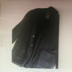 Men's Black Textured Jacket